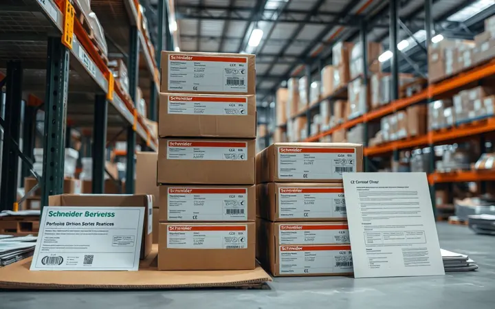 仓库中施耐德ATV系列变频器现货与CE认证文件